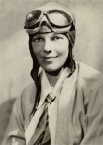 Amelia Earhart persisted in spite of set-backs and prejudice