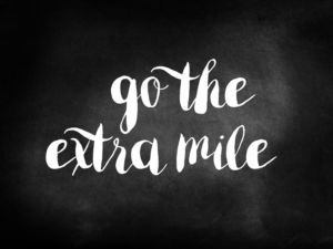 The extra mile success